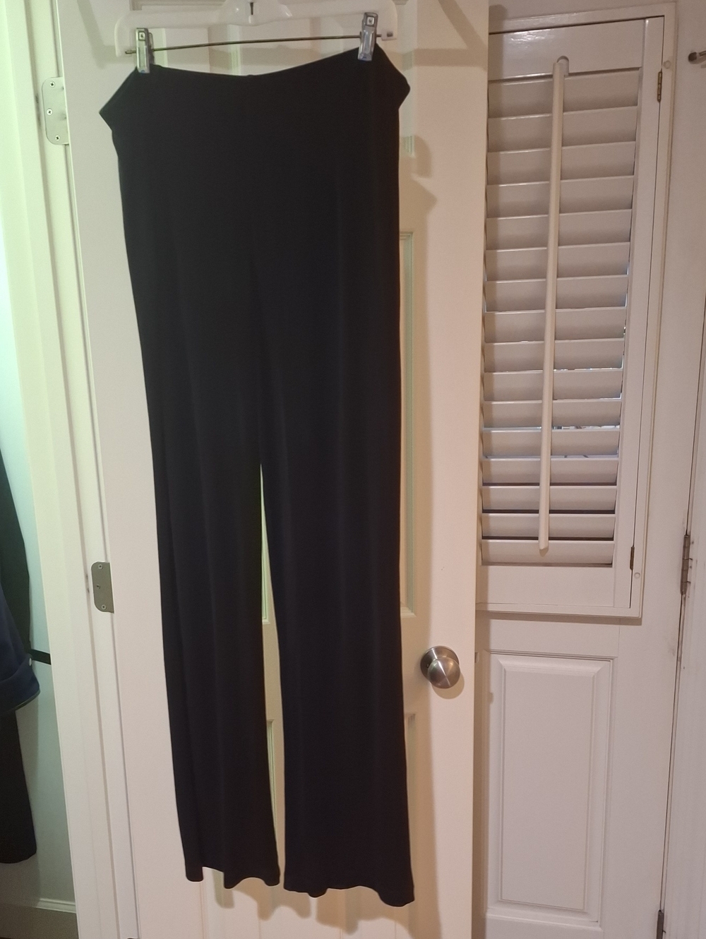 Chico's Black Wide-Leg Pull-On Pants